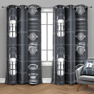 Classic Garage Vibe Curtain Panels