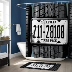 Custom Plate Drift Shower Curtain