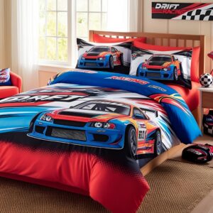 Midnight Drift Racer Bedding Set